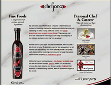 Tablet Screenshot of chefjono.ca